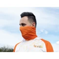 Bluza UV SELECT BAITS Feeder Long Sleeve Hoodie UPF 50+, White and Orange, Marime XL