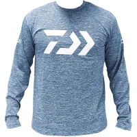 Bluza Daiwa D Old Shirt Long Sleeve 30, Light Blue, Marime M