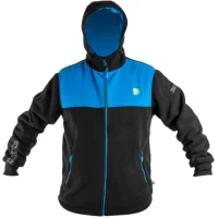 Bluza Preston Windproof Fleece Jacket, Black & Blue, Marimea XXXL