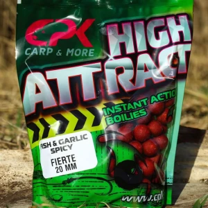 Boilies Tare de Nadit CPK High Attract,  Fish & Garlic Spicy, 800g, 20mm
