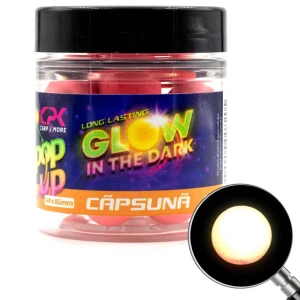Pelete Flotante CPK Feeder Glow in the Dark, Capsuna, 14/16mm Pelete Flotante CPK Feeder Glow in the Dark, Capsuna, 14/16mm
