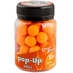Pop Up Addicted Carp Baits Krill, 10mm, aprox 45buc/borcan