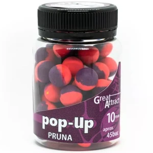 Pop Up Addicted Carp Baits Pruna, 10mm, aprox 45buc/borcan