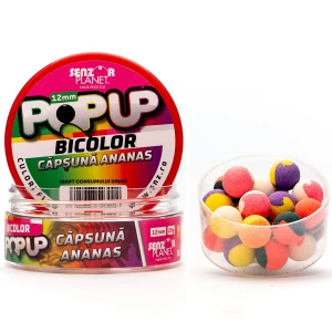 Pop Up Bicolor Senzor Planet Capsuna & Ananas, 12mm, 25g