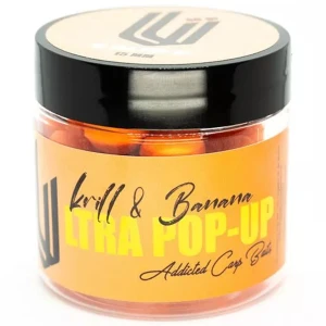 Ultra Pop Up Addicted Carp Baits Krill & Banana, 15mm, 40g