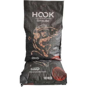 Boilies HOOKBAITS Danube BF Semisolubil, Squid Strawberry, 24mm, 10kg