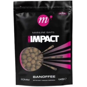 Boilies MAINLINE High Impact, Banoffee, 20mm, 1kg