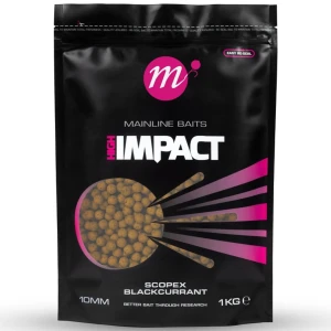 Boilies MAINLINE High Impact, Scopex Blackcurrant, 10mm, 1kg