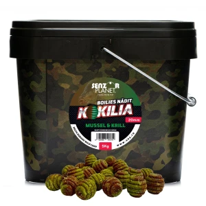 Boilies SENZOR Kokilia Pentru Nadit, Mussel Krill, 20mm, 5kg
