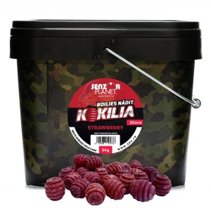 Boilies SENZOR Kokilia Pentru Nadit, Strawberry, 20mm, 5kg