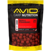 Boilies Tare AVID Carp Nutrition, Squid & Strawberry, 20mm, 1kg