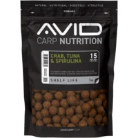 Boilies Tare AVID, Crab Tuna & Spirulina, 20mm, 1kg