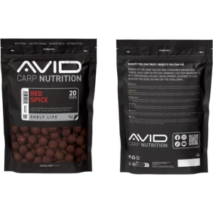 Boilies Tare AVID Red Spice, 24mm, 1kg
