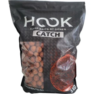 Boilies Tare HOOKBAITS Fishmeal Catch HD, Squid Strawberry, 24mm, 5kg