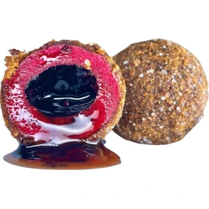 Boilies Cu Miez Lichid LK BAITS Nutrigo, Bloodworm, 20mm, 100ml