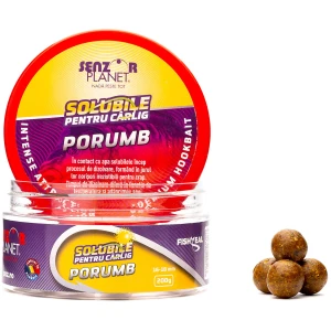 Boilies pentru Carlig Senzor Planet, Solubile, Porumb, 16-18mm, 200g