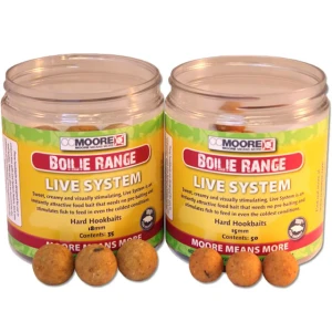Boilies CC MOORE Live System Hard Hookbaits, 15mm, 50buc/borcan
