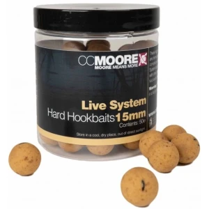 Boilies CC Moore Live System Hard Hookbaits, 15mm, 50buc/cutie