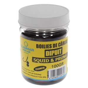 Boilies Claumar Fishmeal De Carlig Tare Dipuit Squid Pruna 100gr