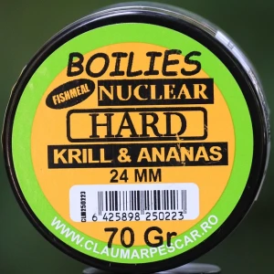 Boilies Claumar Fishmeal Nuclear Hard Krill-Ananas 24mm 70Gr 
