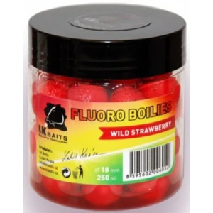 Boilies LK BAITS Fluoro Tare, Fragi, Rosu, 18mm, 250ml