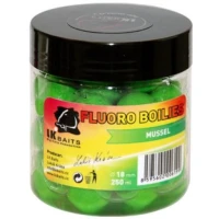 Boilies Lk Baits Fluoro Tare, Scoica, Verde, 18mm, 250ml