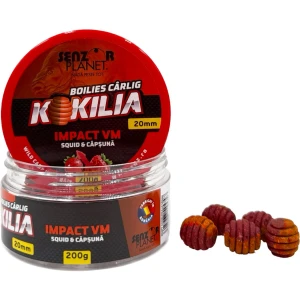 Boilies SENZOR Kokilia Pentru Carlig, Impac Vm Maro Portocaliu, 20mm, 200g