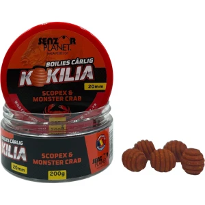 Boilies SENZOR Kokilia Pentru Carlig, Scopex Monster Crab Maro, 20mm, 200g