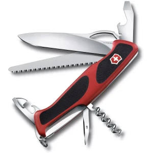 Briceag Multifunctional VICTORINOX Ranger 79 Grip, Rosu / Negru