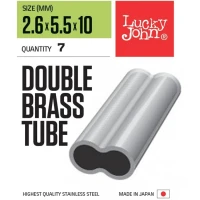 Bride Duble pentru Strune LUCKY JOHN LJP5124 Double Brass Tube 1.0mm, 10buc/pac Bride Duble pentru Strune LUCKY JOHN LJP5124 Double Brass Tube 1.0mm, 10buc/pac