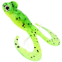 Broasca Gunki Bull Frog, 13cm, 34g, Lime Chart Pepper, 1buc/pac
