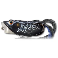 Broasca Live Target Hollow Body Frog Popper, Black / Black, 6.5cm, 14g Broasca Live Target Hollow Body Frog Popper, Black / Black, 6.5cm, 14g
