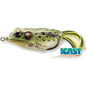 Broasca Live Target Hollow Body Frog Walking Bait, Green / Yellow, 6.5cm, 21g Broasca Live Target Hollow Body Frog Walking Bait, Green / Yellow, 6.5cm, 21g