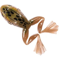 Creatura LIVE TARGET Freestyle Frog Unrigged, Tan / Brown, 6cm, 3buc/pac