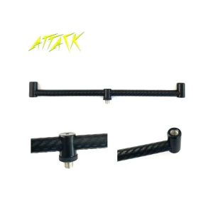 Buzz Bar Attack Aluminiu Negru 2 psoturi 30cm  Buzz Bar Attack Aluminiu Negru 2 psoturi 30cm