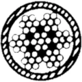 Cablu din Otel Inoxidabil Acoperit ALLROUNDMARIN 4/8mm, 7x7
