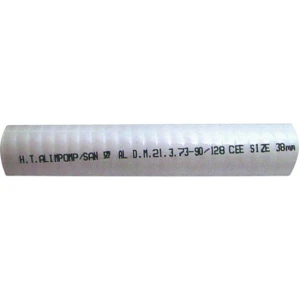 Furtun Sanitar din PVC ALLROUNDMARIN 25mm, Spirala din Otel, Alb