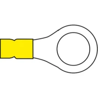 Papuci Electrici Cu Inel Allroundmarin, 4-6mm², Inel 4.3mm, Galben, 100buc/pac