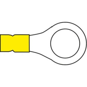 Papuci Electrici cu Inel ALLROUNDMARIN, 4-6mm², Inel 5.3mm, Galben, 100buc/pac