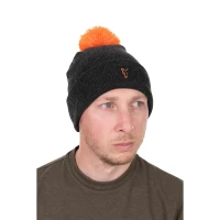 Caciula Fox Collection Bobble Hat - Black/orange, Marime Universala