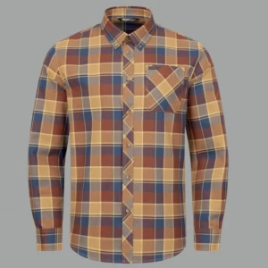 Camasa Blaser Charles Brown / Blue Marime XXL Camasa Blaser Charles Brown / Blue Marime XXL