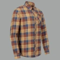 Camasa Blaser Charles Brown / Blue Marime XXL Camasa Blaser Charles Brown / Blue Marime XXL