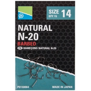 CARLIGE CU MICRO BARBETA PRESTON NATURAL N-20, 15BUC/PLIC NR.10 CARLIGE CU MICRO BARBETA PRESTON NATURAL N-20, 15BUC/PLIC NR.10