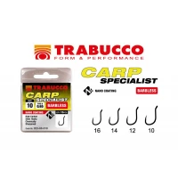 Carlige Trabucco Carp Specialist Barbless Eye 15buc/plic Nr.16