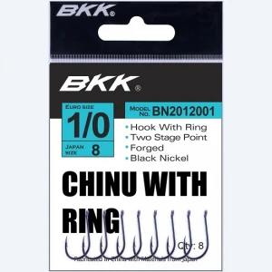 Carlige BKK Chinu-R Diamond Black Nickel Nr.2  8buc/plic
