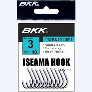 Carlige BKK ISEAMA Diamond Black Nickel Nr.4 10buc/plic Carlige BKK ISEAMA Diamond Black Nickel Nr.4 10buc/plic