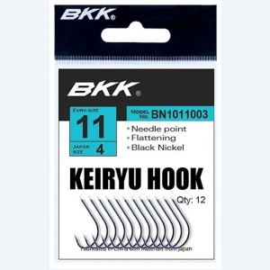 Carlige BKK Keiryu Diamond Black Nickel Nr.14 12buc/plic