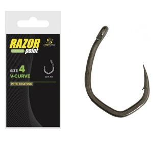 Carlige Carp Spirit Razor Point V-Curve Nr.10