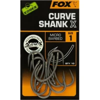 Carlige FOX Curve Shank X Micro Barbed, Nr.1, 10buc/pac