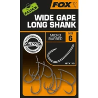 Carlige Fox Edges Armapoint Super Wide Gape Long Shank Nr.4 10buc/plic